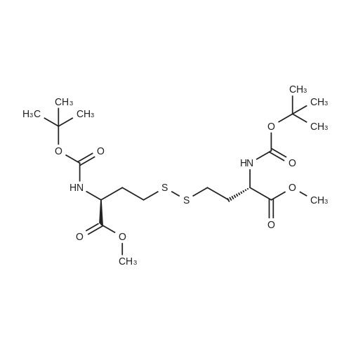 Dimethyl 4,4'-disulfanediyl(2S,2'S)-bis(2-((tert-butoxycarbonyl)amino)butanoate)