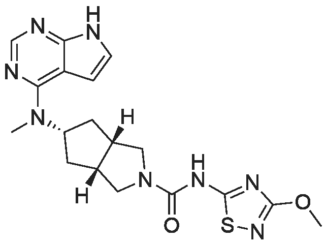rel-(3aR,5s,6aS)-N-(3-Methoxy-1,2,4-thiadiazol-5-yl)-5-(methyl(7H-pyrrolo[2,3-d]pyrimidin-4-yl)amino