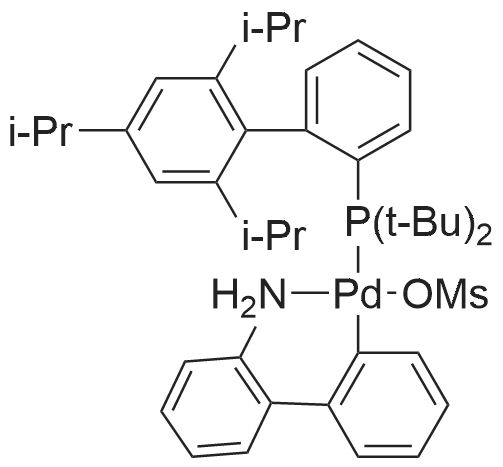 Methanesulfonato(2-di-t-butylphosphino-2',4',6'-tri-i-propyl-1,1'-biphenyl)(2'-amino-1,1'-biphenyl-2