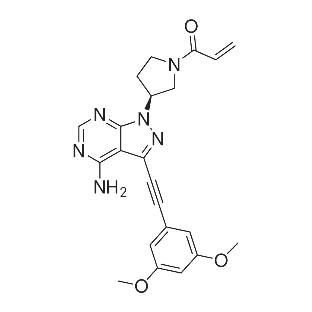 (S)-1-(3-(4-Amino-3-((3,5-dimethoxyphenyl)ethynyl)-1H-pyrazolo[3,4-d]pyrimidin-1-yl)pyrrolidin-1-yl)