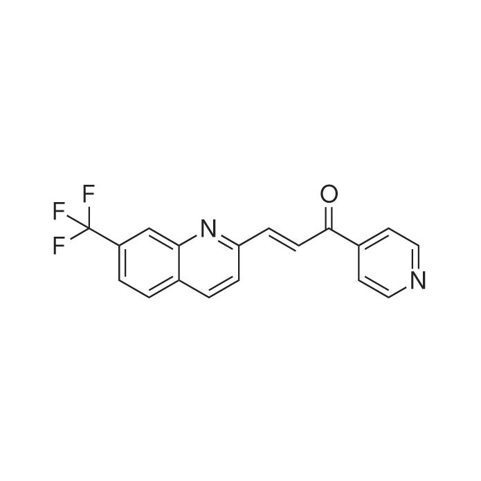 (E)-1-(Pyridin-4-yl)-3-(7-(trifluoromethyl)quinolin-2-yl)prop-2-en-1-one