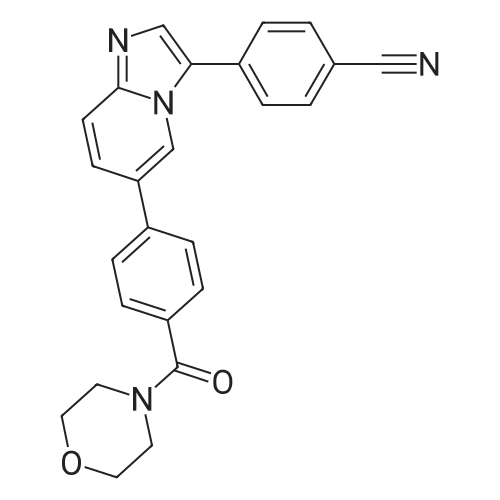 4-(6-(4-(Morpholine-4-carbonyl)phenyl)imidazo[1,2-a]pyridin-3-yl)benzonitrile