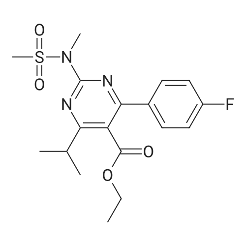 Ethyl 4-(4-fluorophenyl)-6-isopropyl-2-(N-methylmethylsulfonamido)pyrimidine-5-carboxylate