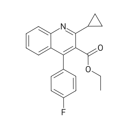 Ethyl 2-cyclopropyl-4-(4-fluorophenyl)quinoline-3-carboxylate