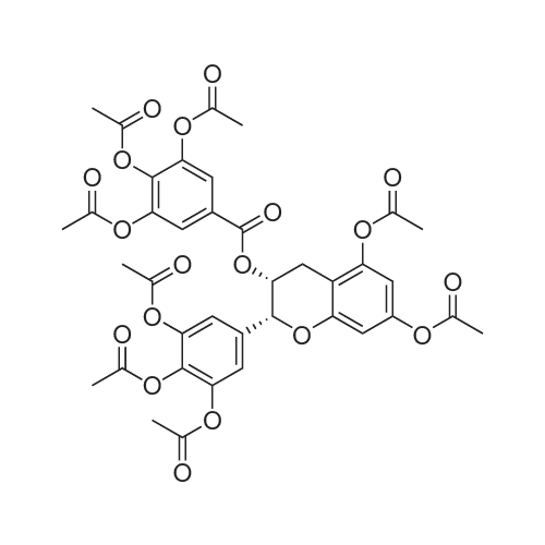 5-((((2R,3R)-5,7-Diacetoxy-2-(3,4,5-triacetoxyphenyl)chroman-3-yl)oxy)carbonyl)benzene-1,2,3-triyl t