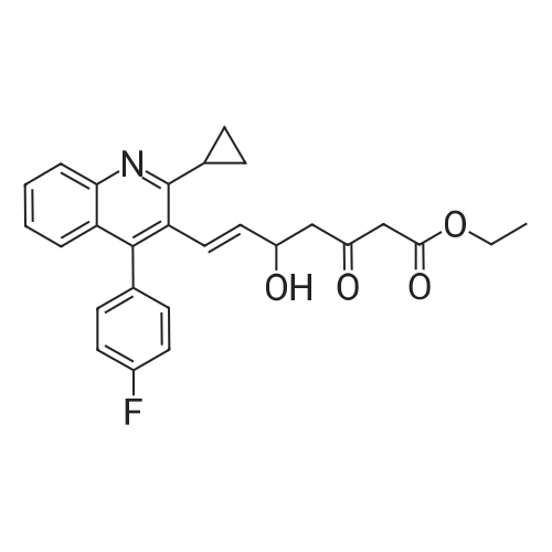 148901-69-3|(E)-Ethyl 7-(2-cyclopropyl-4-(4-fluorophenyl)quinolin-3-yl)-5-hydroxy-3-oxohept-6-enoate
