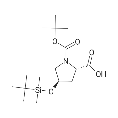 (2S,4R)-1-(tert-Butoxycarbonyl)-4-((tert-butyldimethylsilyl)oxy)pyrrolidine-2-carboxylic acid