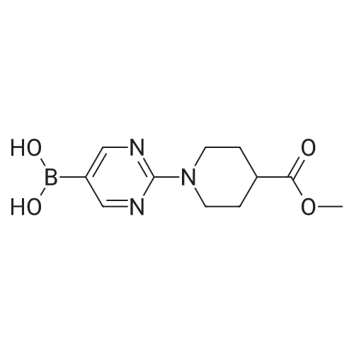 (2-(4-(Methoxycarbonyl)piperidin-1-yl)pyrimidin-5-yl)boronic acid