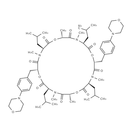 (3S,6R,9S,12R,15S,18R,21S,24R)-3,9,15,21-tetraisobutyl-4,6,10,16,18,22-hexamethyl-12,24-bis(4-morpho