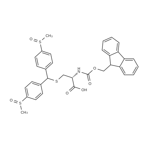 N-(((9H-Fluoren-9-yl)methoxy)carbonyl)-S-(bis(4-(methylsulfinyl)phenyl)methyl)-L-cysteine