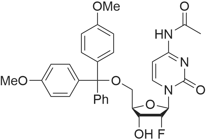 N-(1-((2R,3R,4R,5R)-5-((Bis(4-methoxyphenyl)(phenyl)methoxy)methyl)-3-fluoro-4-hydroxytetrahydrofura