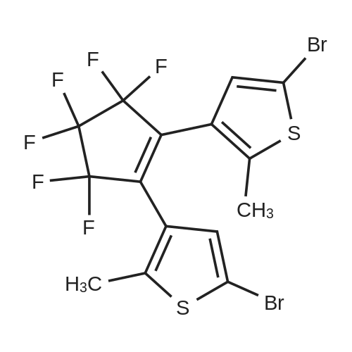 3,3'-(Perfluorocyclopent-1-ene-1,2-diyl)bis(5-bromo-2-methylthiophene)