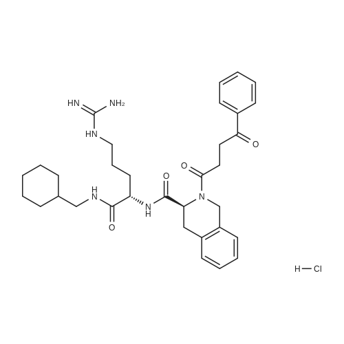 (S)-N-((S)-1-((Cyclohexylmethyl)amino)-5-guanidino-1-oxopentan-2-yl)-2-(4-oxo-4-phenylbutanoyl)-1,2,