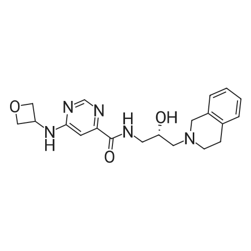 (S)-N-(3-(3,4-Dihydroisoquinolin-2(1H)-yl)-2-hydroxypropyl)-6-(oxetan-3-ylamino)pyrimidine-4-carboxa
