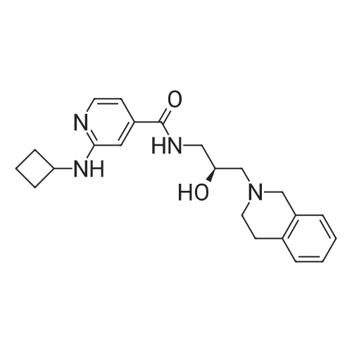 (S)-2-(Cyclobutylamino)-N-(3-(3,4-dihydroisoquinolin-2(1H)-yl)-2-hydroxypropyl)isonicotinamide