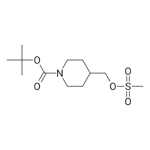 161975-39-9|tert-Butyl 4-(((methylsulfonyl)oxy)methyl)piperidine-1-carboxylate