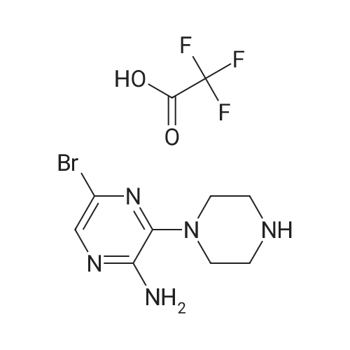 5-Bromo-3-(piperazin-1-yl)pyrazin-2-amine 2,2,2-trifluoroacetate