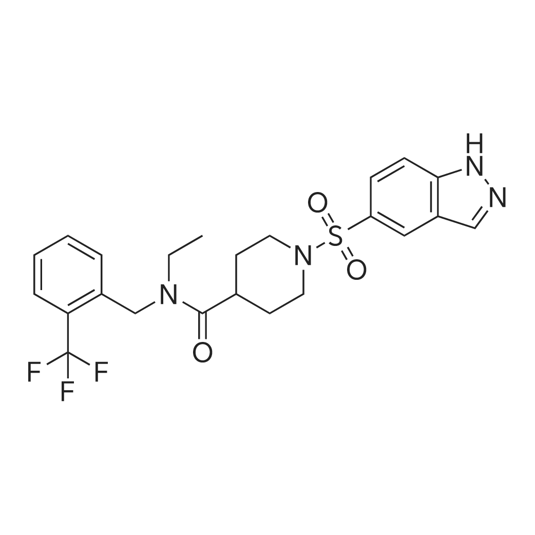 1-((1H-Indazol-5-yl)sulfonyl)-N-ethyl-N-(2-(trifluoromethyl)benzyl)piperidine-4-carboxamide