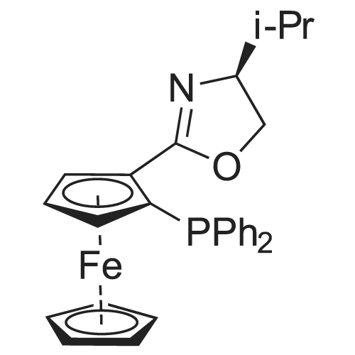 163169-10-6 (2Sp)-1-[(4S)-4,5-Dihydro-4-(1-methylethyl)-2-oxazolyl]-2-(diphenylphosphino)ferrocene