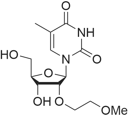1-((2R,3R,4R,5R)-4-Hydroxy-5-(hydroxymethyl)-3-(2-methoxyethoxy)tetrahydrofuran-2-yl)-5-methylpyrimi