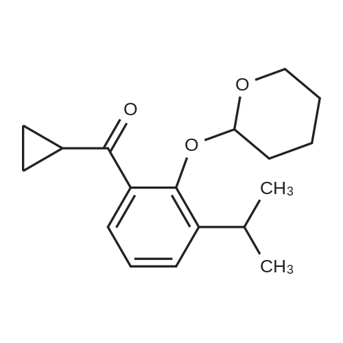 1637742-29-0|Cyclopropyl(3-isopropyl-2-((tetrahydro-2H-pyran-2-yl)oxy)phenyl)methanone