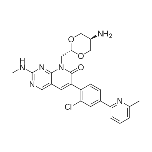 8-((trans-5-Amino-1,3-dioxan-2-yl)methyl)-6-(2-chloro-4-(6-methylpyridin-2-yl)phenyl)-2-(methylamino