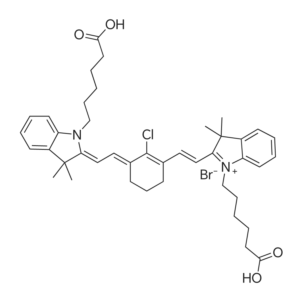 1-(5-Carboxypentyl)-2-(2-(3-(2-(1-(5-carboxypentyl)-3,3-dimethylindolin-2-ylidene)ethylidene)-2-chlo