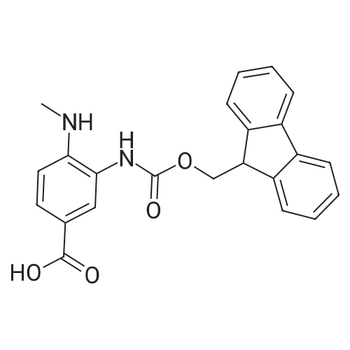 3-((((9H-Fluoren-9-yl)methoxy)carbonyl)amino)-4-(methylamino)benzoic acid