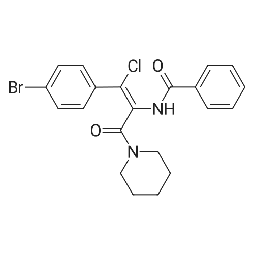 (Z)-N-(1-(4-Bromophenyl)-1-chloro-3-oxo-3-(piperidin-1-yl)prop-1-en-2-yl)benzamide