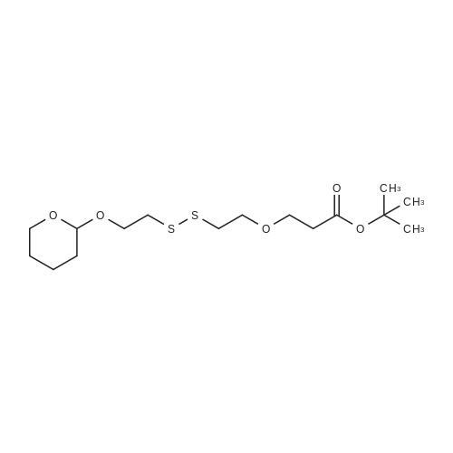 tert-Butyl 3-(2-((2-((tetrahydro-2H-pyran-2-yl)oxy)ethyl)disulfaneyl)ethoxy)propanoate