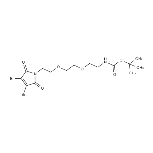 tert-Butyl (2-(2-(2-(3,4-dibromo-2,5-dioxo-2,5-dihydro-1H-pyrrol-1-yl)ethoxy)ethoxy)ethyl)carbamate