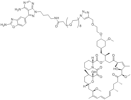 N-(4-(4-Amino-3-(2-aminobenzo[d]oxazol-5-yl)-1H-pyrazolo[3,4-d]pyrimidin-1-yl)butyl)-1-(4-((2-(((1R,