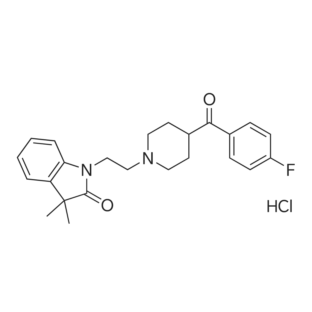 1-(2-(4-(4-Fluorobenzoyl)piperidin-1-yl)ethyl)-3,3-dimethylindolin-2-one hydrochloride