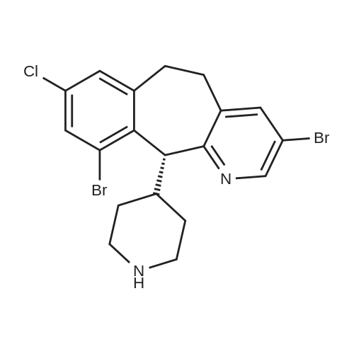 193276-49-2|(R)-3,10-Dibromo-8-chloro-11-(piperidin-4-yl)-6,11-dihydro-5H-benzo[5,6]cyclohepta[1,2-b