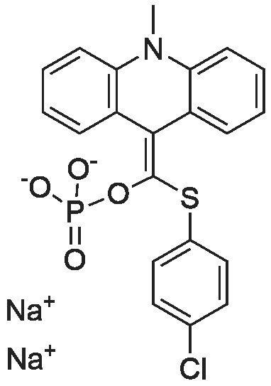 Sodium ((4-chlorophenyl)thio)(10-methylacridin-9(10H)-ylidene)methyl phosphate
