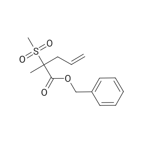Benzyl 2-methyl-2-(methylsulfonyl)pent-4-enoate