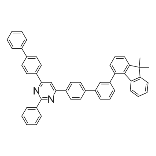 4-([1,1'-Biphenyl]-4-yl)-6-(3'-(9,9-dimethyl-9H-fluoren-4-yl)-[1,1'-biphenyl]-4-yl)-2-phenylpyrimidi