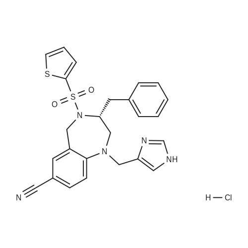 (R)-1-((1H-Imidazol-4-yl)methyl)-3-benzyl-4-(thiophen-2-ylsulfonyl)-2,3,4,5-tetrahydro-1H-benzo[e][1