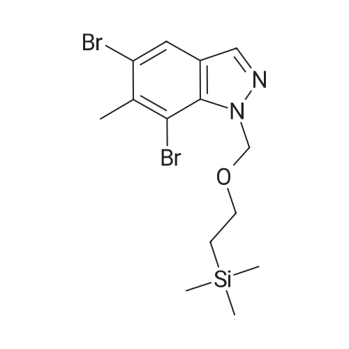 1973503-49-9 5,7-Dibromo-6-methyl-1-((2-(trimethylsilyl)ethoxy)methyl)-1H-indazole