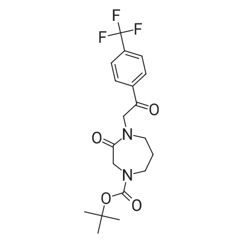 tert-Butyl 3-oxo-4-(2-oxo-2-(4-(trifluoromethyl)phenyl)ethyl)-1,4-diazepane-1-carboxylate