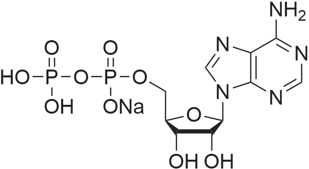 xSodium ((2R,3S,4R,5R)-5-(6-amino-9H-purin-9-yl)-3,4-dihydroxytetrahydrofuran-2-yl)methyl diphosphat