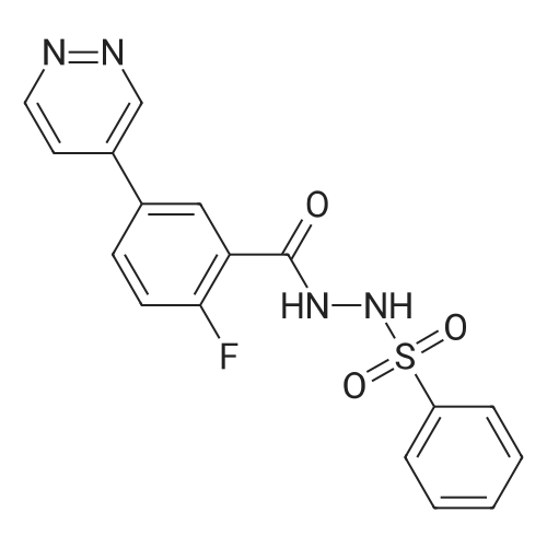 N'-(2-Fluoro-5-(pyridazin-4-yl)benzoyl)benzenesulfonohydrazide