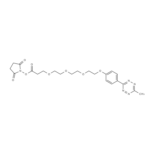 2,5-Dioxopyrrolidin-1-yl 3-(2-(2-(2-(4-(6-methyl-1,2,4,5-tetrazin-3-yl)phenoxy)ethoxy)ethoxy)ethoxy)