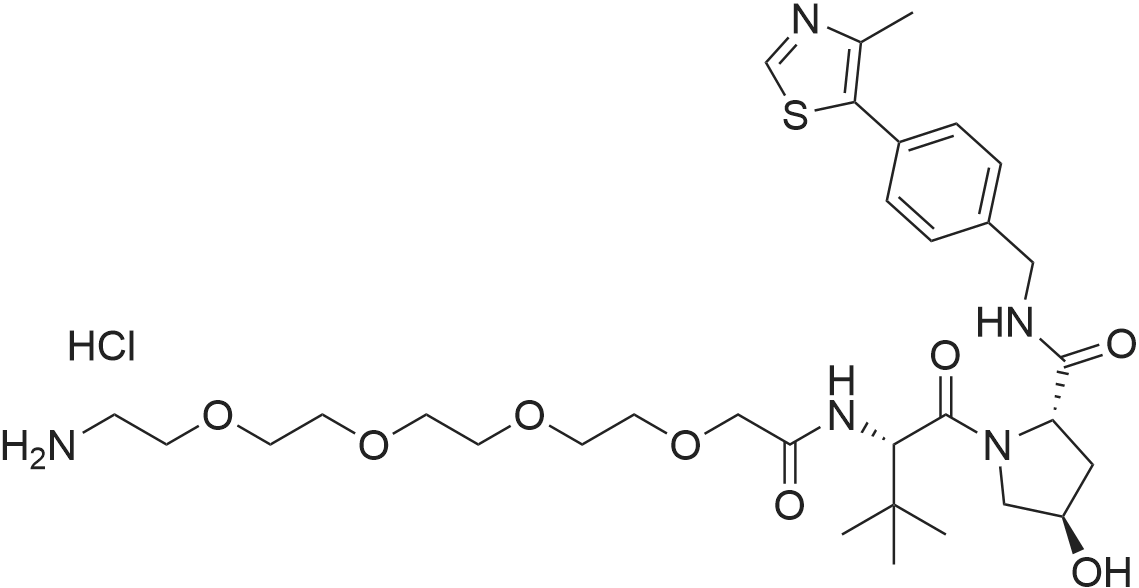 (2S,4R)-1-((S)-17-Amino-2-(tert-butyl)-4-oxo-6,9,12,15-tetraoxa-3-azaheptadecanoyl)-4-hydroxy-N-(4-(