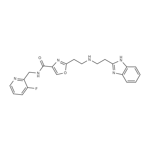 2-(2-((2-(1H-Benzo[d]imidazol-2-yl)ethyl)amino)ethyl)-N-((3-fluoropyridin-2-yl)methyl)oxazole-4-carb