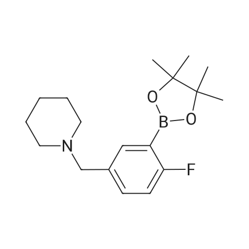 2096335-83-8 1-(4-Fluoro-3-(4,4,5,5-tetramethyl-1,3,2-dioxaborolan-2-yl)benzyl)piperidine