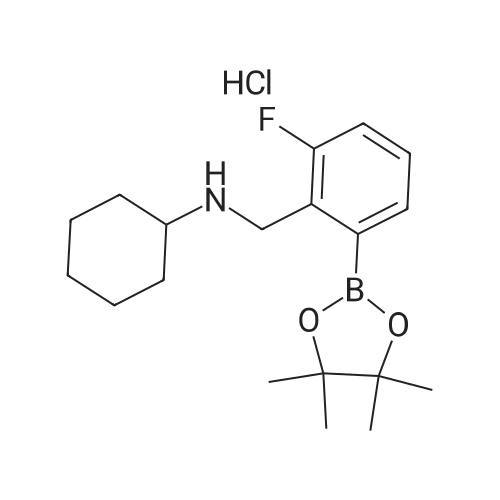 N-(2-Fluoro-6-(4,4,5,5-tetramethyl-1,3,2-dioxaborolan-2-yl)benzyl)cyclohexanamine hydrochloride