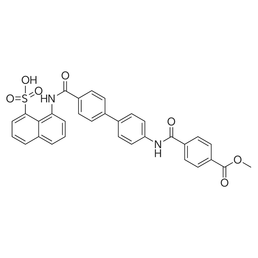8-(4'-(4-(Methoxycarbonyl)benzamido)-[1,1'-biphenyl]-4-carboxamido)naphthalene-1-sulfonic acid