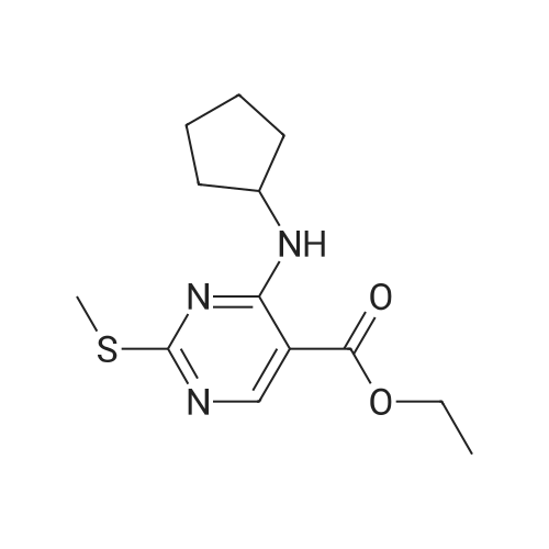Ethyl 4-(cyclopentylamino)-2-(methylthio)pyrimidine-5-carboxylate