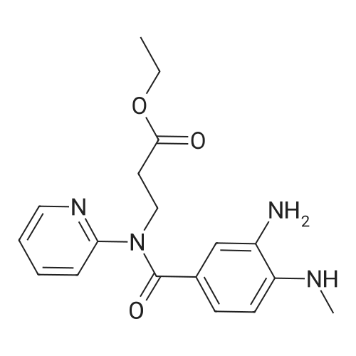212322-56-0|Ethyl 3-(3-amino-4-(methylamino)-N-(pyridin-2-yl)benzamido)propanoate